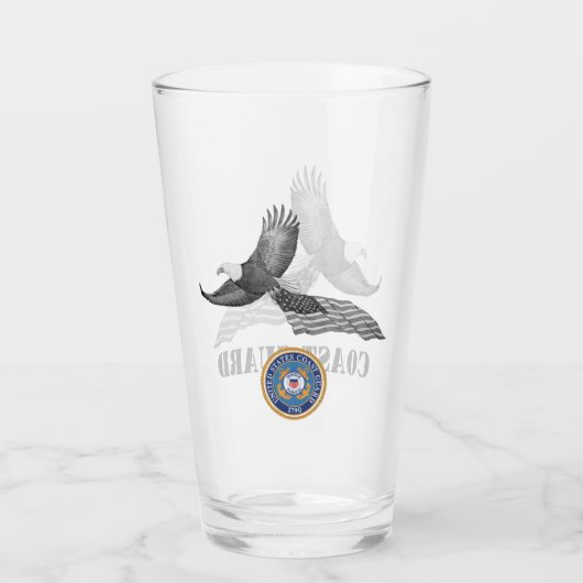 KustGuard Eagle Beer Glass Glas (Achterkant)