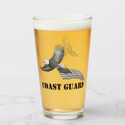 KustGuard Eagle Beer Glass Glas (Voorkant gevuld)