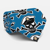 KustGuard Entable Scull & Crossbones Stropdas (Opgerold)