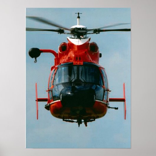 KustGuard HH-65 Dolphin Helikopter Poster (Voorkant)