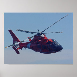 KustGuard HH-65B Dolphin Helikopter Poster