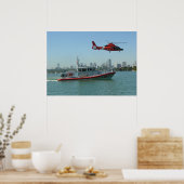 KustGuard MH-65 Dolphin Helikopter Poster (Keuken)