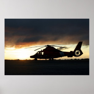 KustGuard MH-65 Dolphin Helikopter Poster