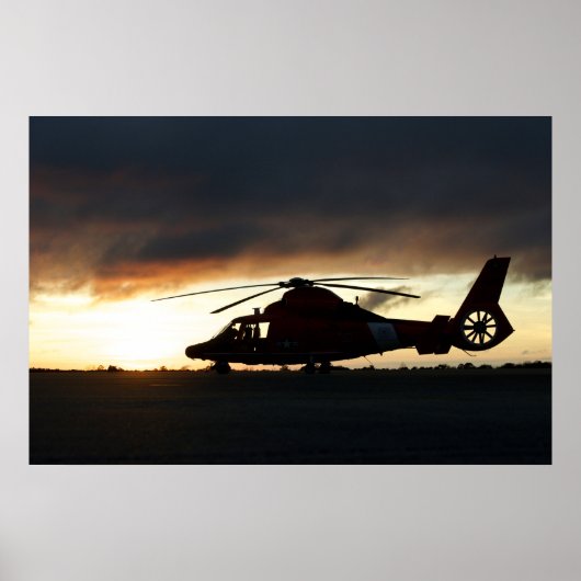 KustGuard MH-65 Dolphin Helikopter Poster (Voorkant)