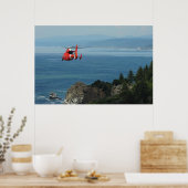 KustGuard MH-65 Dolphin Helikopter Poster (Keuken)