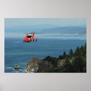 KustGuard MH-65 Dolphin Helikopter Poster