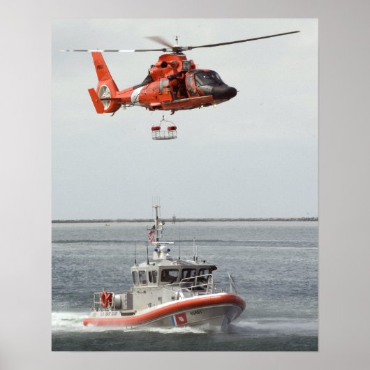 KustGuard MH-65 Dolphin Helikopter Poster (Voorkant)