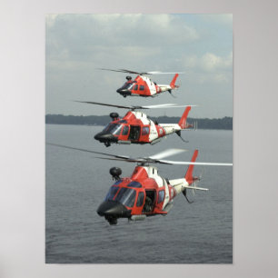 KustGuard MH-68 Mako-helikopters Poster