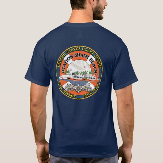 KustGuardstation Miami Beach T-shirt (Achterkant)
