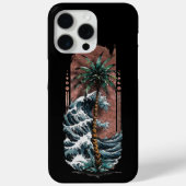Kustharmonie: Palmboom bij het Zee Case-Mate iPhone Case (Achterkant)
