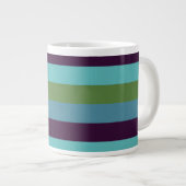 Kustharmonie strepen grote koffiekop (Voorkant rechts)