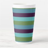 Kustharmonie strepen latte mok (Voorkant)