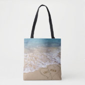Kusthart in oceaanzand tote bag (Voorkant)