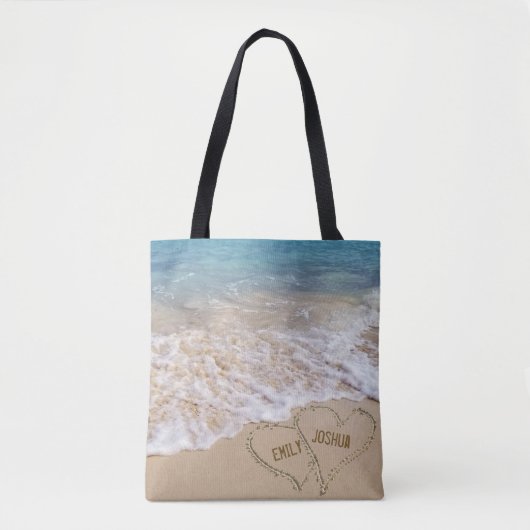 Kusthart in oceaanzand tote bag (Voorkant)