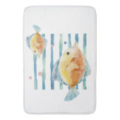 KUSTHELDERE WATERVERF TROPISCHE VIS, STRAND BADMAT (Voorkant Verticaal)