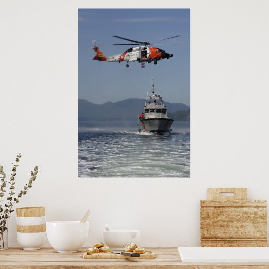 Kusthelikopter MH-60 Jayhawk Poster (Keuken)