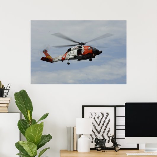 Kusthelikopter MH-60 Jayhawk Poster (Thuiskantoor)