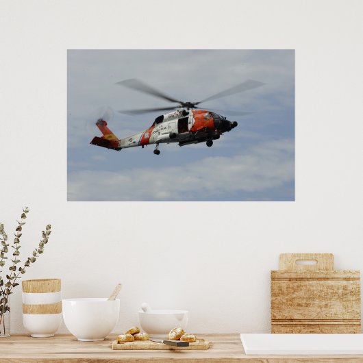 Kusthelikopter MH-60 Jayhawk Poster (Keuken)