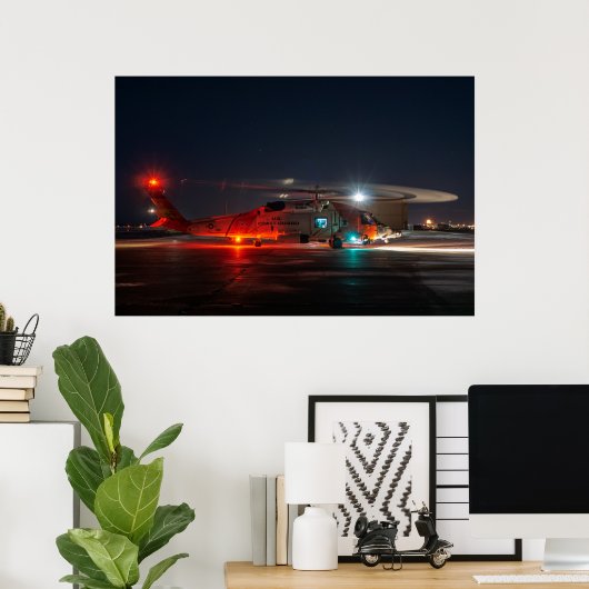 Kusthelikopter MH-60 Jayhawk Poster (Thuiskantoor)