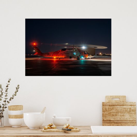 Kusthelikopter MH-60 Jayhawk Poster (Keuken)