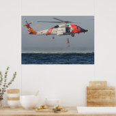 Kusthelikopter MH-60 Jayhawk Poster (Keuken)