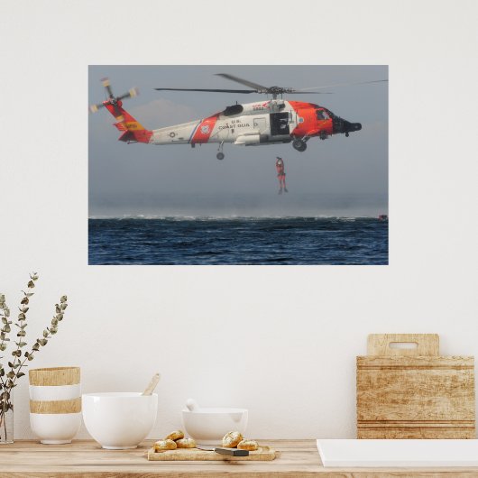 Kusthelikopter MH-60 Jayhawk Poster (Keuken)