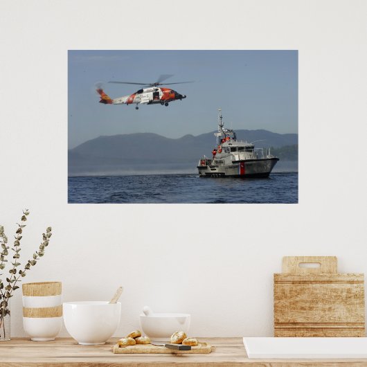 Kusthelikopter MH-60 Jayhawk Poster (Keuken)