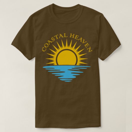 Kusthemel Sunrise Beach Ocean Surf Paradise T-shirt (Design voorkant)