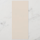 Kustherfst Pompoen Schelp Bruiloft Menu (Achterkant)