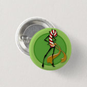 KUSTHOLIDAY CANDY CANE VROUWENILLUSTRATIE BUTTON (Voorkant /achterkant)