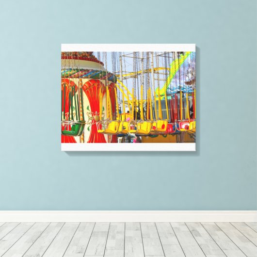 Kusthoogten Boardwalk I Canvas Afdruk (Insitu (Houten vloer))