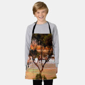 Kusthop: Kangoeroes aan de kust in olie Schort (Gedragen)