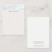 Kusthouder met twee oorspuitbussen voor Ketting Visitekaartje (Voorkant / Achterkant)