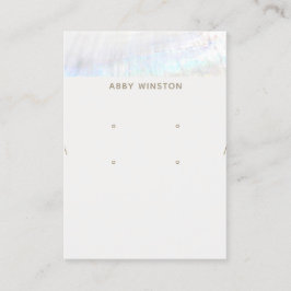 Kusthouder met twee oorspuitbussen voor Ketting Visitekaartje