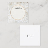 Kusthout dat Joodse houten vertoning Kaart veroorz Vierkante Visitekaartje (Voorkant / Achterkant)