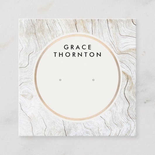 Kusthout dat Joodse houten vertoning Kaart veroorz Vierkante Visitekaartje (Voorkant)