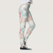 Kusthuis Aqua Schelp Patroon Leggings (Rechts)