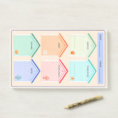 Kusthuisjes Strandhuisjes Dagelijkse Planner Post-it® Notes (Op bureau)
