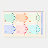 Kusthuisjes Strandhuisjes Dagelijkse Planner Post-it® Notes (Voorkant)