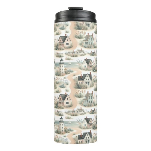 Kusthuisvuurtorenpatroon Thermosbeker (Voorkant)