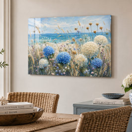 Kusthydrangea 36x24 Acryl Wandkunst Muurkunst