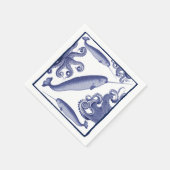 Kustindigo Zee Life papieren servet (Hoek)