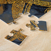 kustinktvis (Octopus Gold Black Blue) Waterverf Legpuzzel (Zijkant)