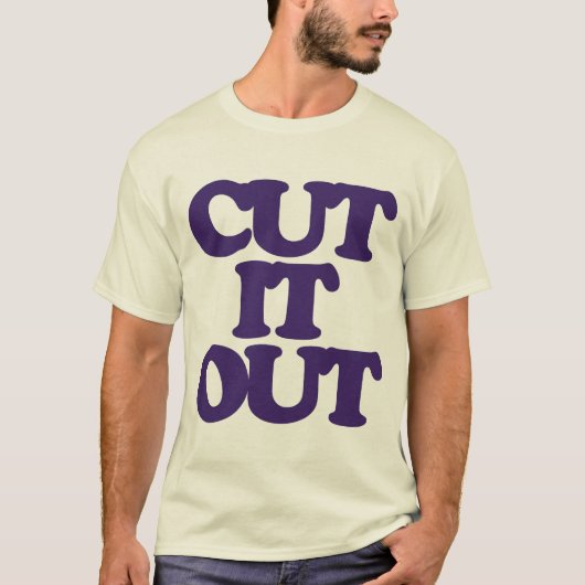 KUSTJE. IT. UIT. T-SHIRT (Voorkant)