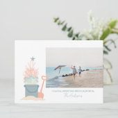 Kustkaart voor kerstfoto's vanaf de kust (Staand voorkant)