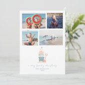 Kustkaart voor kerstfoto's vanaf de kust (Staand voorkant)