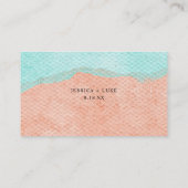 Kustkaart Waterverf RSVP online Visitekaartje (Achterkant)