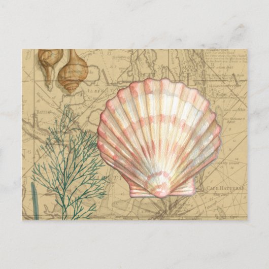 Kustkaartcollage Briefkaart (Voorkant)