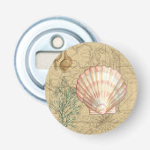 Kustkaartcollage Button Flesopener (Voorkant)