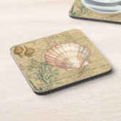 Kustkaartcollage Drankjes Onderzetter (Linkerzijde)